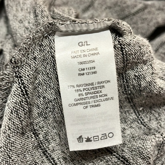 Dynamite, soft, long sleeve sweater, gray black, pinstripe size large women’s - Picture 6 of 6